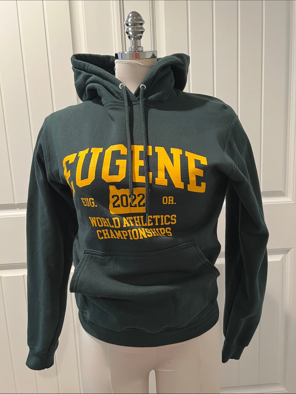 Eugene 2022 Dark Green Hooded Sweatshirt - World Athletics